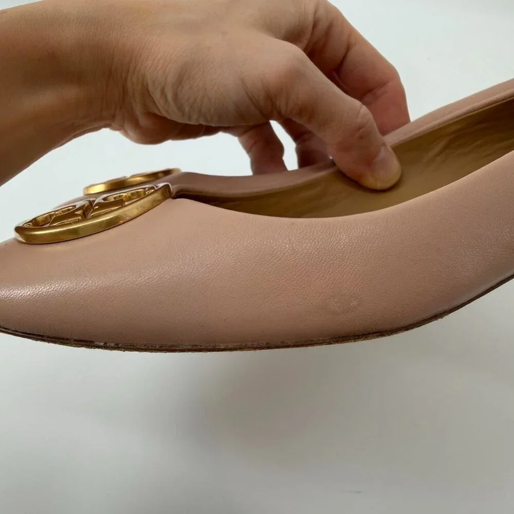Tory Burch Cream Chelsea 25mm Ballet Flats Size 6.5 Pumps - Picture 7 of 7